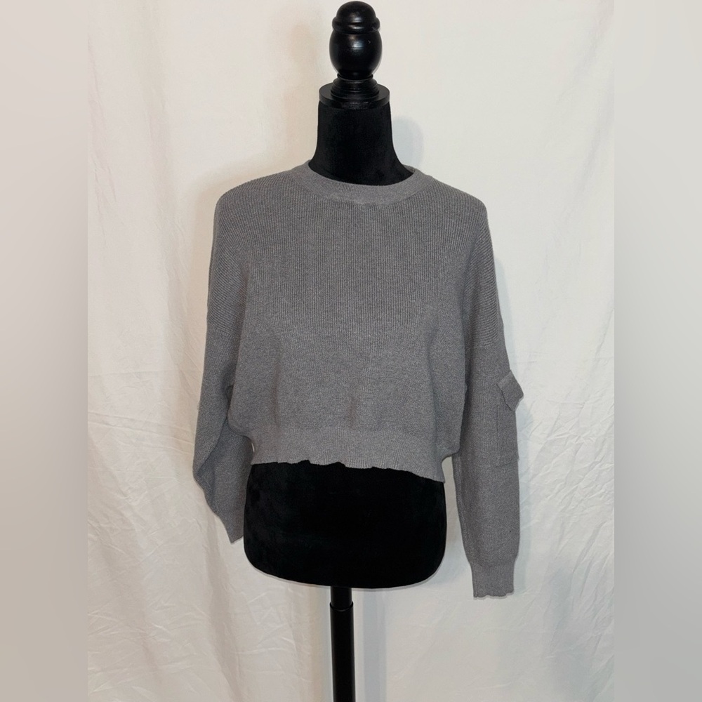 Sage + Stone Gray Crew Neck Sweater